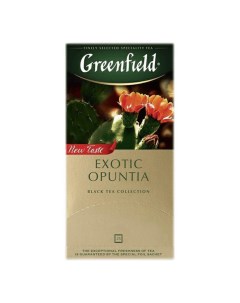 Чай черный Exotic Opuntia в пакетиках 1 5 г х 25 шт Greenfield