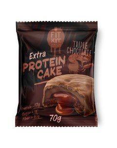 Печенье Fitkit Extra Protein Cake тройной шоколад 70 г Fit kit