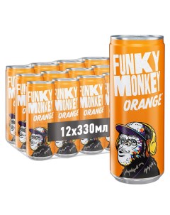 Газированный напиток Orange 0 33 л 12 шт Funky monkey