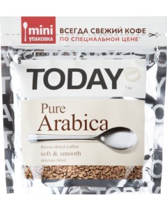 Кофе растворимый pure arabica 37 5 г Today