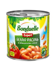 Фасоль белая в томатном соусе 400 г Bonduelle