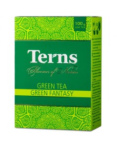 Чай зеленый Green Fantasy среднелистовой без добавок 100 г Terns