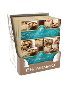 Набор шоколадных конфет с миндалём и крем карамелью 116 г х 10 шт Komilfo