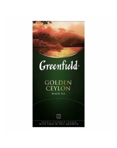 Чай черный Golden Ceylon в пакетиках 2 г х 25 шт Greenfield