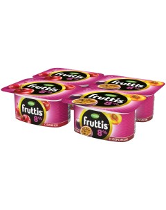 Йогуртный продукт вишня персик маракуйя 8 10 115 г Fruttis