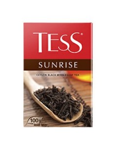 Чай черный Sunrise листовой 100 г Tess