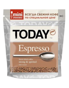 Кофе эспрессо растворимый сублимированный 37 5 г Today