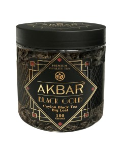 Чай черный Black Gold листовой 100 г Akbar