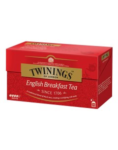 Чай черный English Breakfast в пакетиках 2 г х 25 шт Twinings