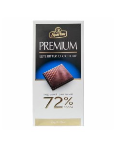Шоколад Premium горький элитный 72 95 г Спартак