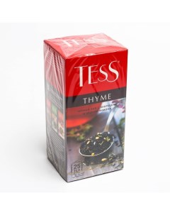 Чай черный thyme с чабрецом 25 пакетиков по 1 5 г Tess