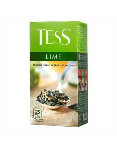 Чай зеленый Lime в пакетиках 1 5 г х 25 шт Tess