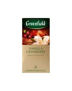Чай черный Vanilla Cranberry 25 пакетиков Greenfield
