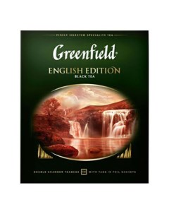 Чай черный English Edition в пакетиках 2 г х 100 шт Greenfield
