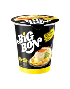 Картофельное пюре Big Bon сухариками и соус с жареной курицей быстрого приготовления 60 г Bigbon