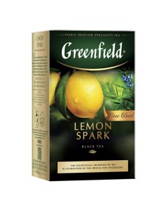 Чай черный Lemon Spark листовой 100 г Greenfield