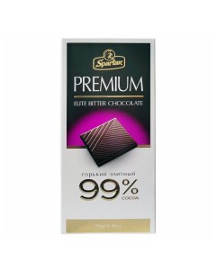 Шоколад Premium горький элитный 99 95 г Спартак