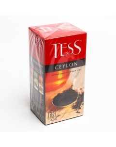 Чай черный ceylon цейлонский 25 пакетиков по 2 г Tess