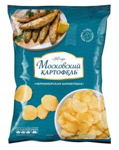 Чипсы со вкусом черноморской барабульки 120 г Московский картофель