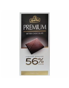 Шоколад Premium горький 56 95 г Спартак