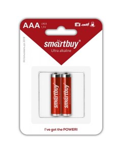 Батарейки LR03 AAA 2шт в блистере Smartbuy
