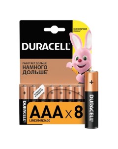 AAA Батарейка Basic LR03 8BL MN2400 8 шт Duracell