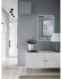 Зеркало для ванной Qwerty 60x40 прямоугольное вертикальное c подогревом Nobrand