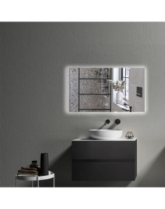Зеркало для ванной Qwerty 70x90 прямоугольное горизонтальное c подогревом Nobrand