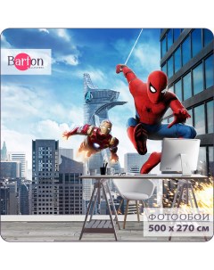 Фотообои флизелиновые 3d Детские Супергерои Человек Паук 500х270 см K086 Bartonwall