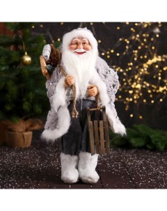 Новогодняя фигурка Дед Мороз в свитере и ботинках 7856767 23x18x47 см Зимнее волшебство