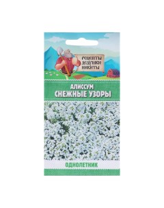 Семена цветов Алиссум Снежные узоры 10245145 5 шт Рецепты дедушки никиты
