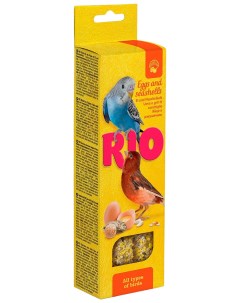 Палочки для всех видов птиц с яйцом и ракушечником Rio