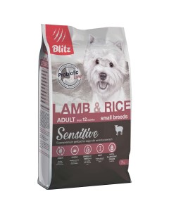 Сухой корм для собак Lamb Rice Small Breeds Adult с ягненком и рисом 7 кг Blitz