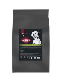 Сухой корм для собак для средних и крупных пород с индейкой и ягненком 15 кг Landor