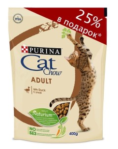 Сухой корм для кошек Adult утка 400 г Cat chow