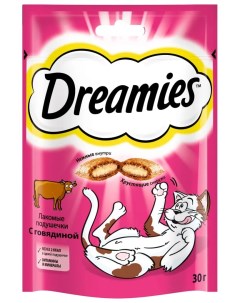 Лакомство для кошек с говядиной 30г Dreamies