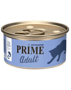 Консервы для кошек Adult тунец с сурими в собственном соку 70г Prime