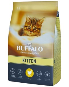 Сухой корм для котят Kitten курица 10 кг Mr.buffalo