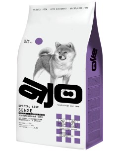 Сухой корм для собак Sense с чувствительным пищеварением с гречкой 12 кг Ajo