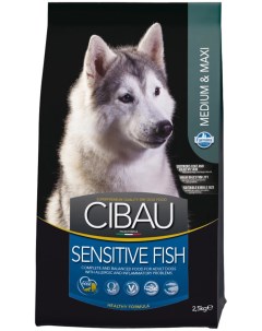 Сухой корм для собак Cibau Sensitive Fish Medium Maxi рыба 2 5кг Farmina
