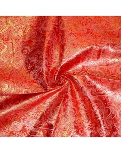Ткань Парча красный 100x150 см Страна карнавалия