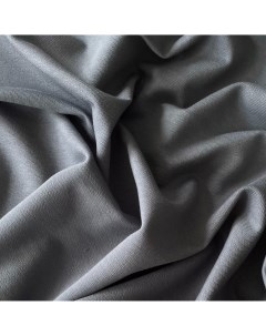 Ткань футер 2 нитка 04050 серый отрез 100x194 см Mamima fabric