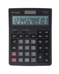 Калькулятор настольный KF 444 12 разрядный черный Комус