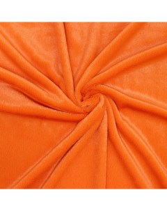 Ткань Мех на трикотажной основе 100х150 см цвет оранжевый Страна карнавалия