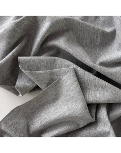 Ткань кулирка серый меланж 06428 отрез 100x194 см Mamima fabric