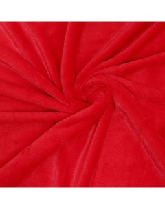 Ткань Мех на трикотажной основе 100х150 см цвет красный Страна карнавалия