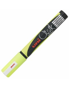 Маркер меловой UNI Chalk 1 8 2 5 мм желтый PWE 5MF YELLOW PWE 5M F YELLOW 3 шт Uni mitsubishi pencil