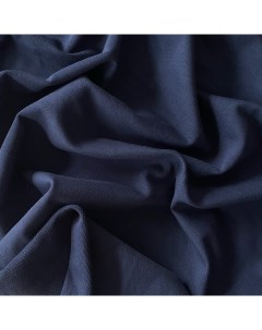Ткань футер 2 нитка 04049 тёмный индиго отрез 100x188 см Mamima fabric
