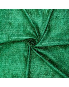 Ткань с ворсом из фольги цвет зеленый 100х140 см Страна карнавалия