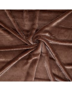 Ткань Мех на трикотажной основе 100х150 см цвет темно коричневый Страна карнавалия